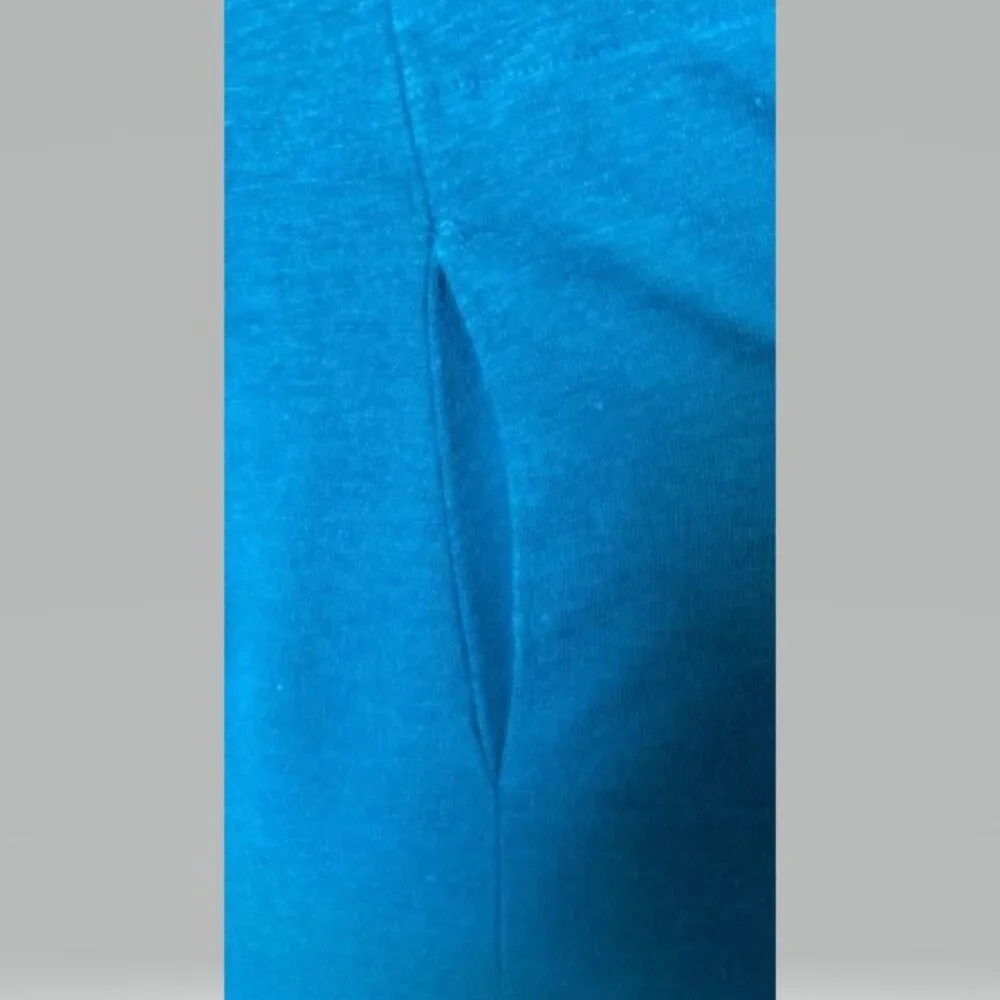 Free People Turquoise Smocked Top Jumpsuit with Pockets - Picture 4 of 4